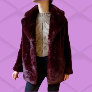 Jakke faux fur funky jacket